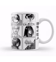 Attack On Titan Characters For White Kupa Bardak Porselen
