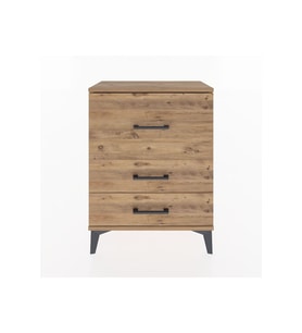 Arges Komodin 3 Çekmeceli 60x30x80 Çam-Çam
