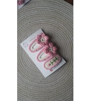 Papatya Çıt Çıt Model Örgü Toka 3'lü Set