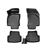 Rizline Seat Leon 2013-2020 3D Havuzlu Paspas (Siyah - Beyaz)