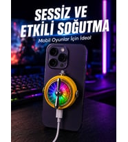 Manyetik Telefon Soğutucu Rgb Fanlı Mobil Oyun Soğutucusu