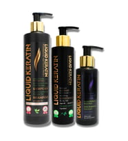 Saç Düzleştirici Keratin Bakım Seti - Brezilya Fönü (3'LÜ SET) Şampuan Krem