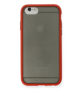 Newface Apple iPhone 6 Kılıf Montreal Silikon Kapak - Kırmızı