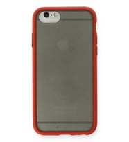 Newface Apple iPhone 6 Kılıf Montreal Silikon Kapak - Kırmızı