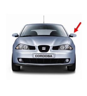 Seat Cordoba 2003-2009 Sol Yan Dış Dikiz Ayna Kapağı 6L0857537