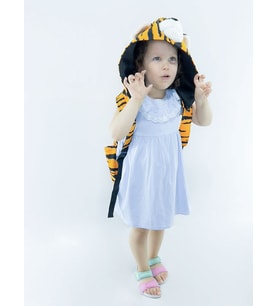 Kids Tiger Çıkabilir Kapüşonlu Sırt Çantası