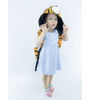 Kids Tiger Çıkabilir Kapüşonlu Sırt Çantası