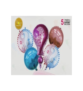 ÇITIPITISTORE Takım Folyo Balon Cinsiyet Pembe 5 Li