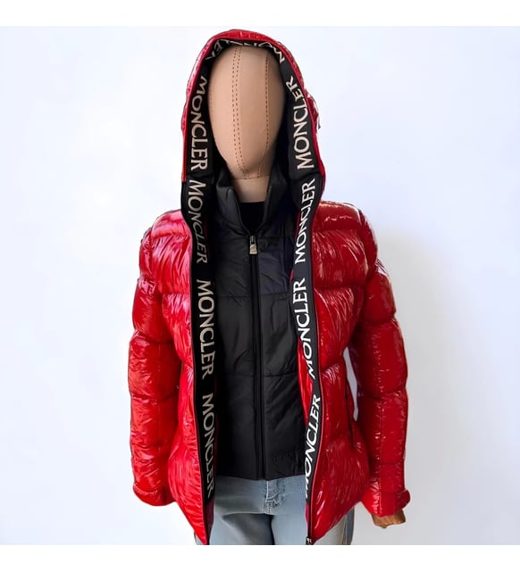 Moncler Parlak Kırmızı Mont
