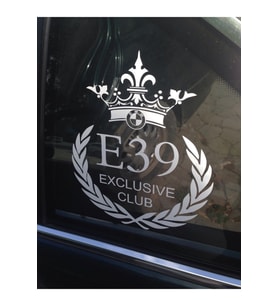 Bmw E39 Exclusive İçin Uyumlu Aksesuar Club Oto Sticker Adet 18*5 Cm