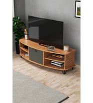 Tv Sehpası Tv Ünitesi Raflı 140 Cm Gzd Plus Beyaz