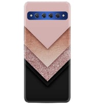 TCL 10 Plus Kılıf Desenli Silikon Great Marble