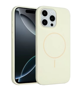 iPhone 14 Pro Max Kılıf Jully Magsafe Kapak - Bej