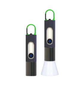 Hepu HP-836 Su Geçirmez Uzun Menzilli LED El Feneri 5730 LED 5V USB Şarjlı Taşınabilir Askılı Tasar