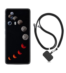 Xiaomi Mi 13 Lite Kılıf Resimli Boyun Askılı İpli Desenli Silikon Series Mooons 1861