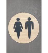 Akçaağaç Serisi WC Yönlendirme Levhası
