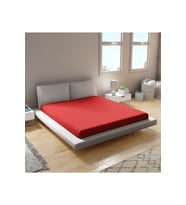 Penye Lastikli Çarşaf %100 Pamuk Tek Çift Battal Boy 100*200cm Bordo Renk