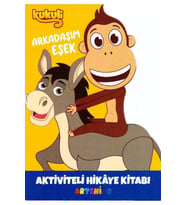 4+ YAŞ EĞİTİCİ EĞLENDİRİCİ KUKULİ AKTİVİTELİ HİKAYE KİTABI -  ARKADAŞIM EŞEK