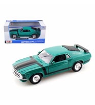 Maisto 1970 Ford Mustang Boss 302 Yeşil 1/24 Model Araba