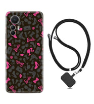 Xiaomi 12 Lite Kılıf Resimli Boyun Askılı İpli Desenli Silikon Barbie and Shoes 1413