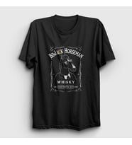 Presmono Unisex Siyah Whisky BoJack Horseman T-Shirt 299943tt