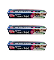 Roll-Up Kayar Bıçaklı Beyaz Yağlı Fırın Tepsi Pişirme Kızartma Kağıdı - 37 Cm. x 40 Metre - 3 Adet