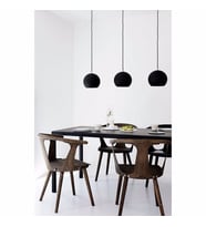RİOLİGHT RETRO RUSTİK SİYAH İÇİ SİYAH KÜRE 3XE27 DUY MASA ÜSTÜ SARKIT METAL AVİZE TABAN UZUNLUĞU:60CM