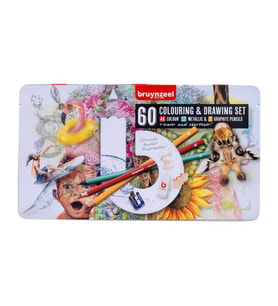 Bruynzeel Colouring & Drawing Set Creative Artists 60'lı (Karışık)