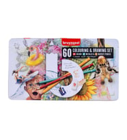 Bruynzeel Colouring & Drawing Set Creative Artists 60'lı (Karışık)