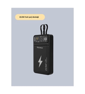 22.5W Hızlı Şarj Destekli Taşınabilir Powerbank