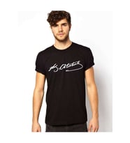 Tshirthane K.Atatürk İmza Tişört Erkek Tshirt (Siyah)