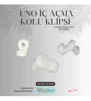 Uno Uyumlu Kapı Iç Açma Klipsi 4 Adet (Beyaz)