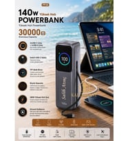 Kalemhane Kişiye Özel 140w Hızlı Şarj 30. 000 Mah. Telefon, Tablet,Laptop,Notbook Şarj Edebilen Powerbank