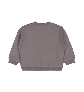 Civil Baby Hayvanlar Baskılı 6-18 Ay Sweatshirt - Gri 9-12 Ay (Füme)