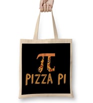 Cute & Funny Pizza Pi Pizza Pie Math Joke Pun Bez Çanta Uzun Saplı