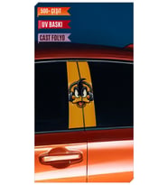 Araç Kapı Direk Kaplama Folyosu Ördek Desenli (Sağ Sol Takım) (2 Adet) - 22x50 C (Çok Renkli)