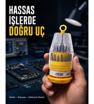 Kompakt Tornavida Seti Elektronik Cihaz Tamiri İçin