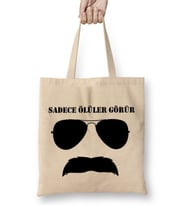 Pala Sadece Ölüler Görür 02 Bez Çanta Uzun Saplı