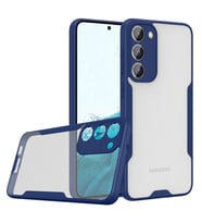 Galaxy S23 Kılıf Zore Parfe Kenarları Pastel Renk Silikon Kılıf (Lacivert)
