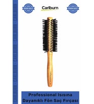 #SaçFırçası Ergonomik Ahşap Sap Yanmaz Salon Tipi Professional Isısına Dayanıklı Fön Saç Fırçası