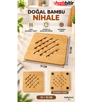 ByMyHand Doğal Ahşap Kare Nihale