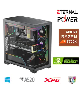 ETERNAL POWER RYZEN 7 5700X 32G DDR4 1TB M.2 RTX5060Ti A520 T650W