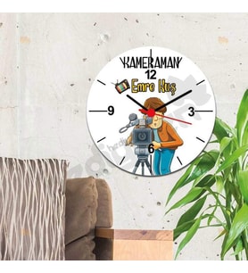 Kameraman Duvar Saati 003