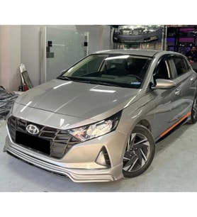 Hyundai i20 Ön Ek Mat Siyah Plastik Karlık 2019+
