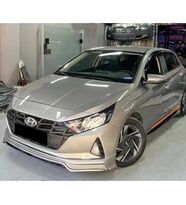 Hyundai i20 Ön Ek Mat Siyah Plastik Karlık 2019+