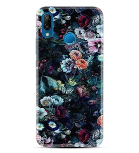 Huawei P20 Lite Mate 10 20 Lite Pro P40 Lite KılıfDesemli Silikon Great Flowers 1304