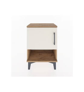 Arges Komodin 2 Raflı Tek Kapaklı 44x30x64 Çam-Aytaşı