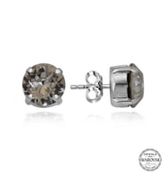 Swarovski Crystal Taşlı Gümüş Çivili Kadın Küpe