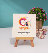Grafiker Tasarımlı Kişiye Özel Hediye Grafiker Dekoratif Taş Baskı