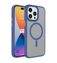 Coverzone ?Phone 15 Pro ile Uyumlu Sert PC Arka Y�zey Wireless ?arj �zellikli Buzlu Saydam ZF Kapak